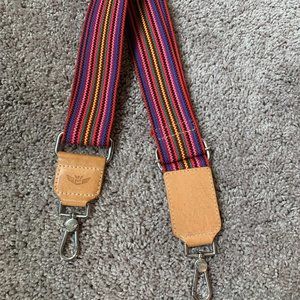 Consuela Pink Webbing Crossbody Strap